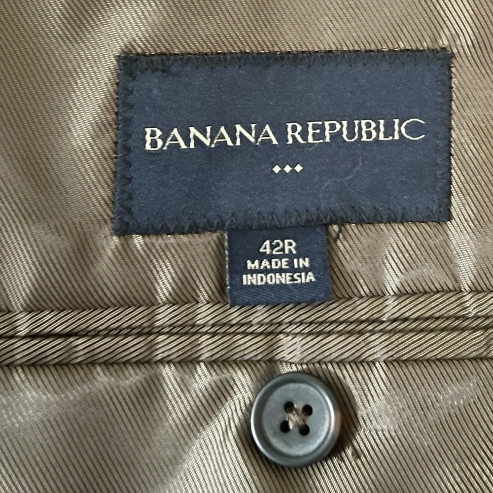 Banana‎ Republic Two Button Pin Stripe Blazer Sport Jacket Size: 42R